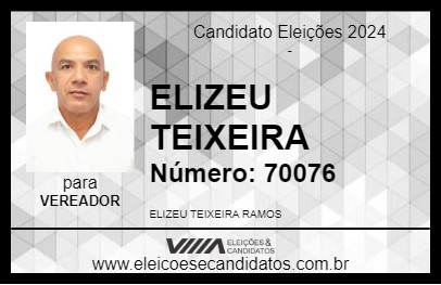 Candidato ELIZEU TEIXEIRA 2024 - BARUERI - Eleições