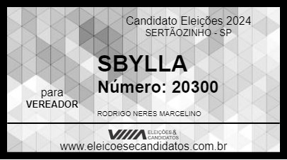 Candidato SBYLLA 2024 - SERTÃOZINHO - Eleições