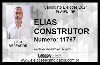 Candidato ELIAS CONSTRUTOR 2024 - IGUAPE - Eleições