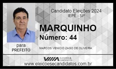 Candidato MARQUINHO 2024 - IEPÊ - Eleições