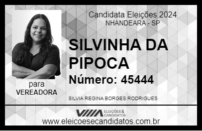 Candidato SILVINHA DA PIPOCA 2024 - NHANDEARA - Eleições