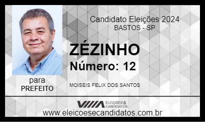 Candidato ZÉZINHO 2024 - BASTOS - Eleições