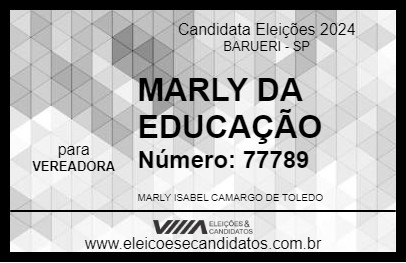 Candidato MARLY DA EDUCAÇÃO 2024 - BARUERI - Eleições