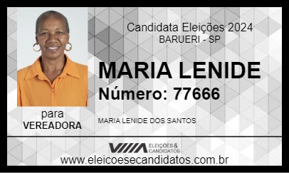 Candidato MARIA LENIDE 2024 - BARUERI - Eleições