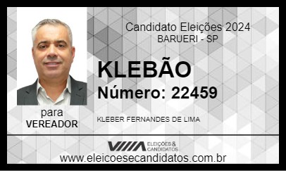 Candidato KLEBÃO 2024 - BARUERI - Eleições