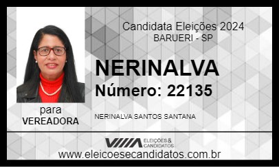 Candidato NERINALVA 2024 - BARUERI - Eleições