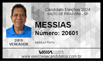 Candidato MESSIAS 2024 - SALTO DE PIRAPORA - Eleições