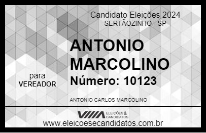 Candidato ANTONIO MARCOLINO 2024 - SERTÃOZINHO - Eleições