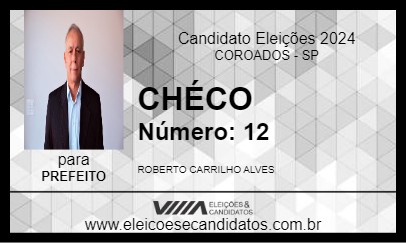 Candidato CHÉCO 2024 - COROADOS - Eleições