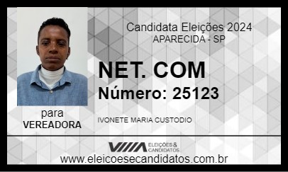 Candidato NET. COM 2024 - APARECIDA - Eleições