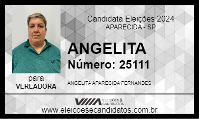 Candidato ANGELITA 2024 - APARECIDA - Eleições