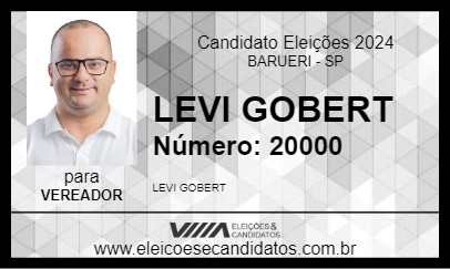 Candidato LEVI GOBERT 2024 - BARUERI - Eleições