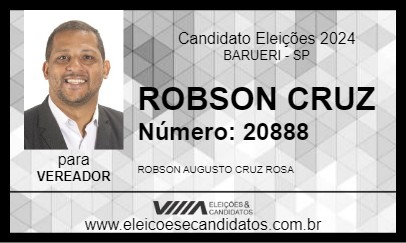 Candidato ROBSON CRUZ 2024 - BARUERI - Eleições