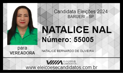 Candidato NATALICE NAL 2024 - BARUERI - Eleições