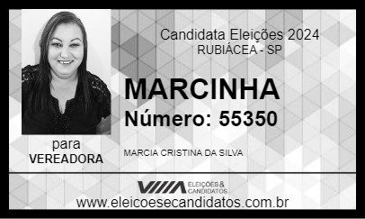 Candidato MARCINHA 2024 - RUBIÁCEA - Eleições