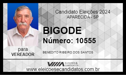 Candidato BIGODE 2024 - APARECIDA - Eleições