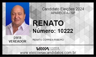 Candidato RENATO 2024 - APARECIDA - Eleições