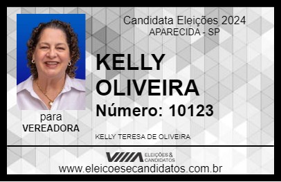 Candidato KELLY OLIVEIRA 2024 - APARECIDA - Eleições