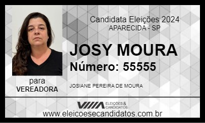 Candidato JOSY MOURA 2024 - APARECIDA - Eleições