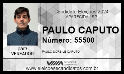 Candidato PAULINHO CAPUTO 2024 - APARECIDA - Eleições