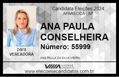 Candidato ANA PAULA 2024 - APARECIDA - Eleições