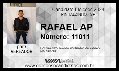 Candidato RAFAEL AP 2024 - PINHALZINHO - Eleições