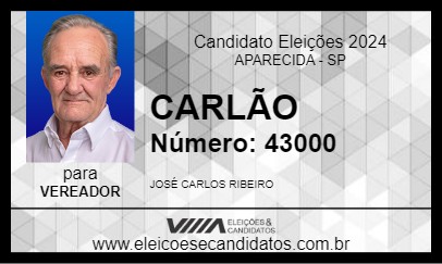 Candidato CARLÃO 2024 - APARECIDA - Eleições