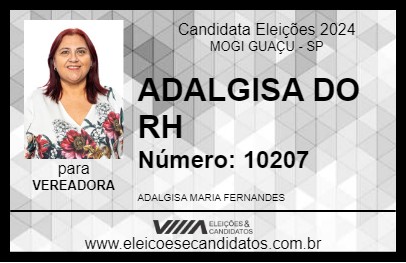 Candidato ADALGISA DO RH 2024 - MOGI GUAÇU - Eleições