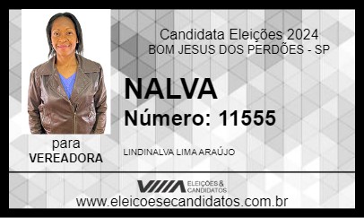 Candidato NALVA 2024 - BOM JESUS DOS PERDÕES - Eleições