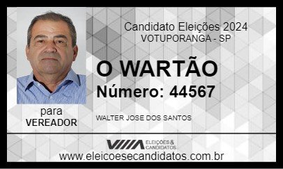 Candidato O WARTÃO 2024 - VOTUPORANGA - Eleições