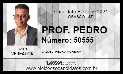 Candidato PROF. PEDRO 2024 - OSASCO - Eleições