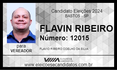 Candidato FLAVIN RIBEIRO 2024 - BASTOS - Eleições