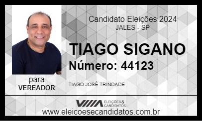 Candidato TIAGO CIGANO 2024 - JALES - Eleições