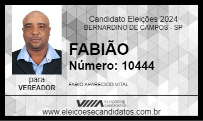 Candidato FABIÃO 2024 - BERNARDINO DE CAMPOS - Eleições