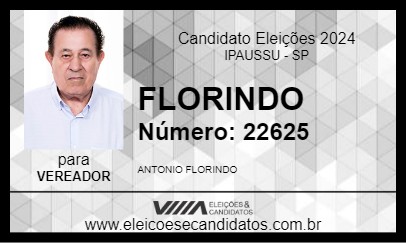 Candidato FLORINDO 2024 - IPAUSSU - Eleições