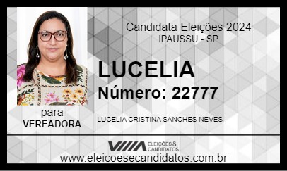 Candidato LUCELIA 2024 - IPAUSSU - Eleições