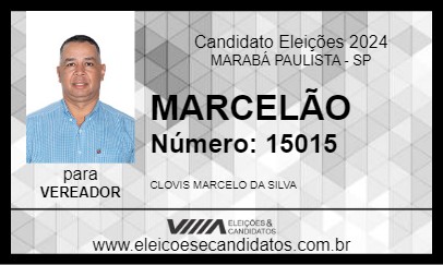 Candidato MARCELÃO 2024 - MARABÁ PAULISTA - Eleições