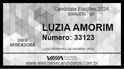 Candidato LUZIA AMORIM 2024 - BARUERI - Eleições