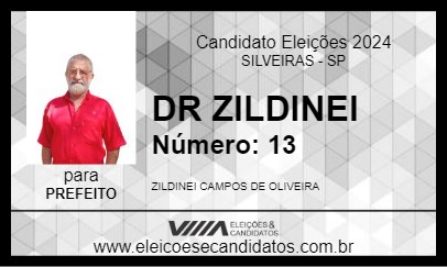 Candidato DR ZILDINEI 2024 - SILVEIRAS - Eleições