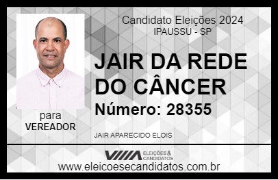 Candidato JAIR ELOIS 2024 - IPAUSSU - Eleições