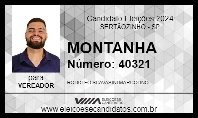 Candidato MONTANHA 2024 - SERTÃOZINHO - Eleições