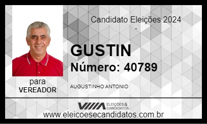 Candidato GUSTIN 2024 - SERTÃOZINHO - Eleições