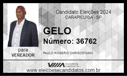 Candidato GELO 2024 - CARAPICUÍBA - Eleições