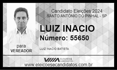 Candidato LUIZ INACIO 2024 - SANTO ANTÔNIO DO PINHAL - Eleições