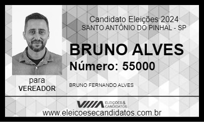 Candidato BRUNO ALVES 2024 - SANTO ANTÔNIO DO PINHAL - Eleições