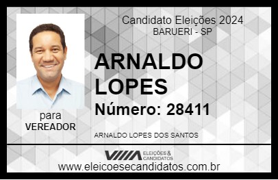 Candidato ARNALDO LOPES 2024 - BARUERI - Eleições