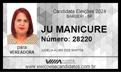 Candidato JU MANICURE 2024 - BARUERI - Eleições