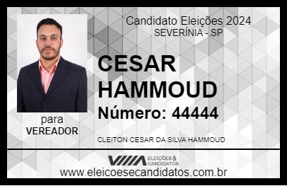 Candidato CESAR HAMMOUD 2024 - SEVERÍNIA - Eleições