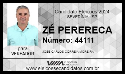 Candidato ZÉ PERERECA 2024 - SEVERÍNIA - Eleições