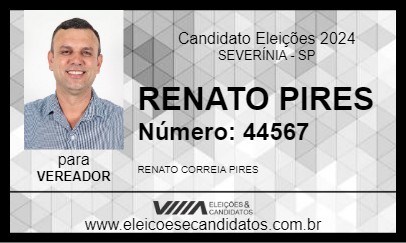 Candidato RENATO PIRES 2024 - SEVERÍNIA - Eleições